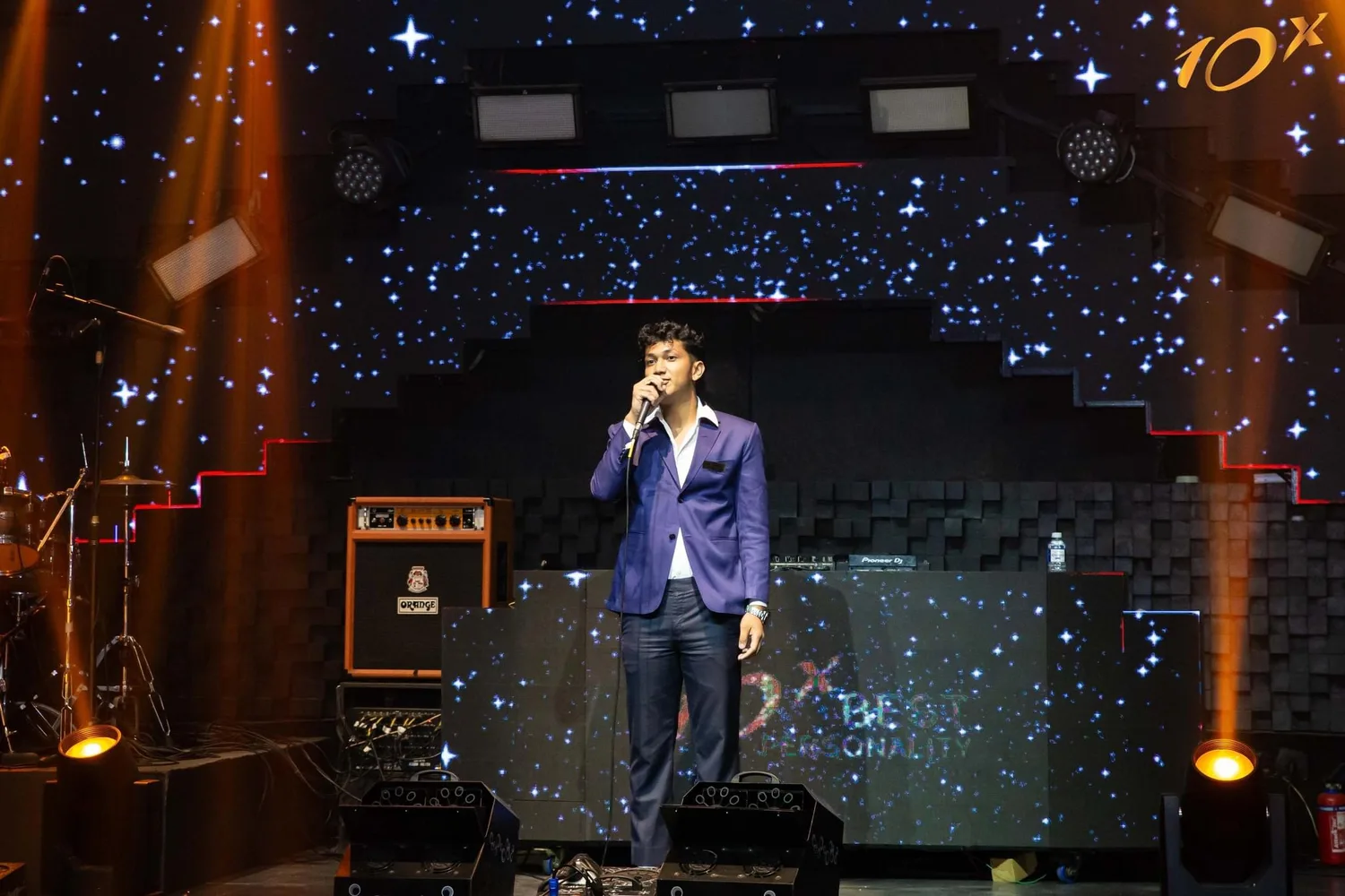 Samayanta on stage with cinematic lighting